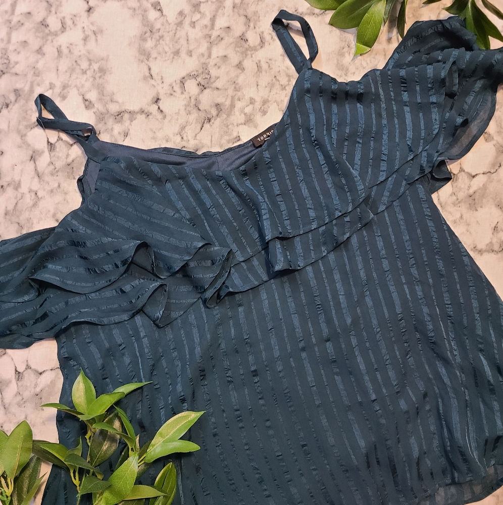 Torrid Teal Off-Shoulder Top